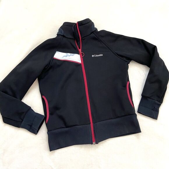 Columbia Interchange Soft Shell Jacket Black Red Size Large - Picture 1 of 13